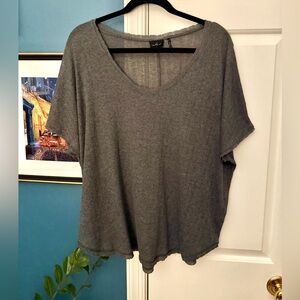 Urban Outfitters Charcoal Oversized Dolman Short Sleeve Tee